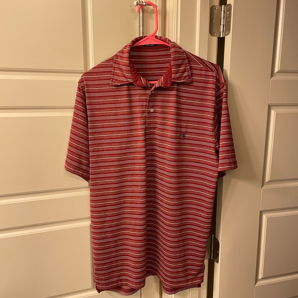 Southern Marsh Bermuda Performance Polo - Aiken - Small / Maroon and Gray